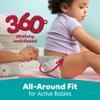 Pampers Diapers - Cruisers 360 - Size 3, 168 Count, Babyproof, up to 100% Leakproof Pull-On Diaper (Packaging May Vary) view 2