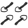 BarinasQT Tsurikawa Heart-Shaped Warning Ring 4 Pcs, Japanese Subway Train Bus Handle Hand Strap Drift Charm (Black) view 1