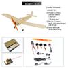 Dancing Wings Hobby Balsa Wood Airplane Kit Micro 3CH 460mm Spacewalker RC Un-Assembled Flying Model for Fun (K0905-145) view 2