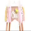1st Happy Birthday Banner - Highchair Banner Tassels for Girl&Boy Birthday Party Decoration,Baby Birthday Photo Props Party Supplies(Bee) view 1