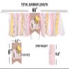 1st Happy Birthday Banner - Highchair Banner Tassels for Girl&Boy Birthday Party Decoration,Baby Birthday Photo Props Party Supplies(Bee) view 2