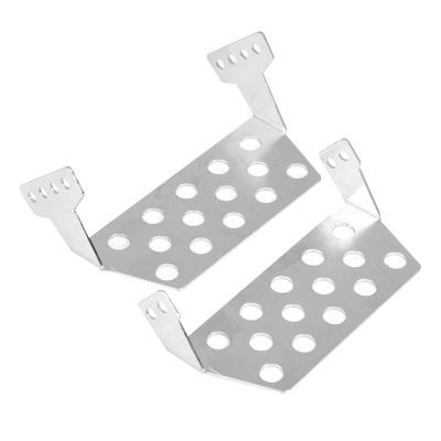 Alomejor Chassis Armor 5 Pcs Stainless Steel Front Bumper Lower + Shaft + Installation Skid Plate