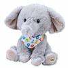 Cuddle Barn - Alphabet Elroy | Animated Singing Elephant Stuffed Animal Plush Toy Wiggles Ears to ABC Song and Ten Little Elephants, 10 Inches view 1