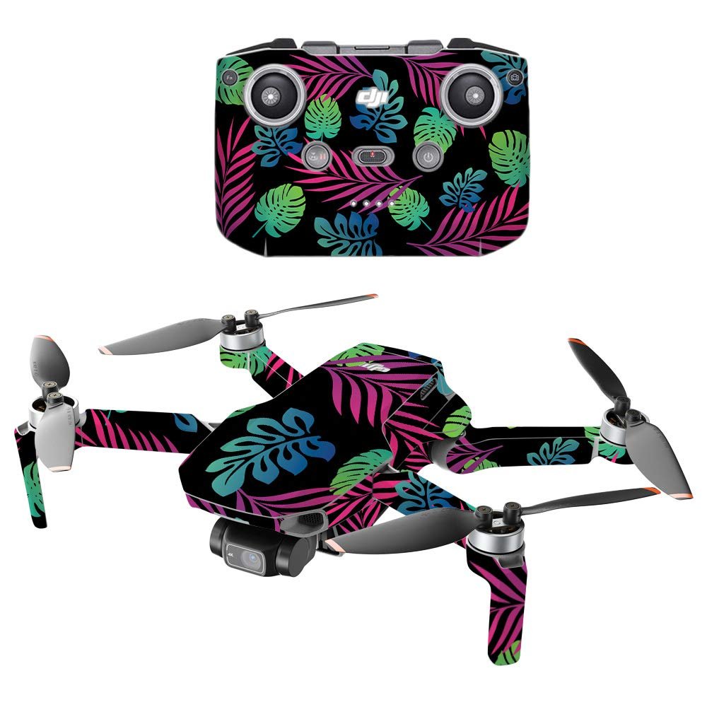 MightySkins Compatible with DJI Mini 2 Portable Drone - Neon Tropics | Protective, Durable, and Unique Vinyl Decal wrap Cover | Easy to Apply, Remove, and Change Styles | Made in The USA
