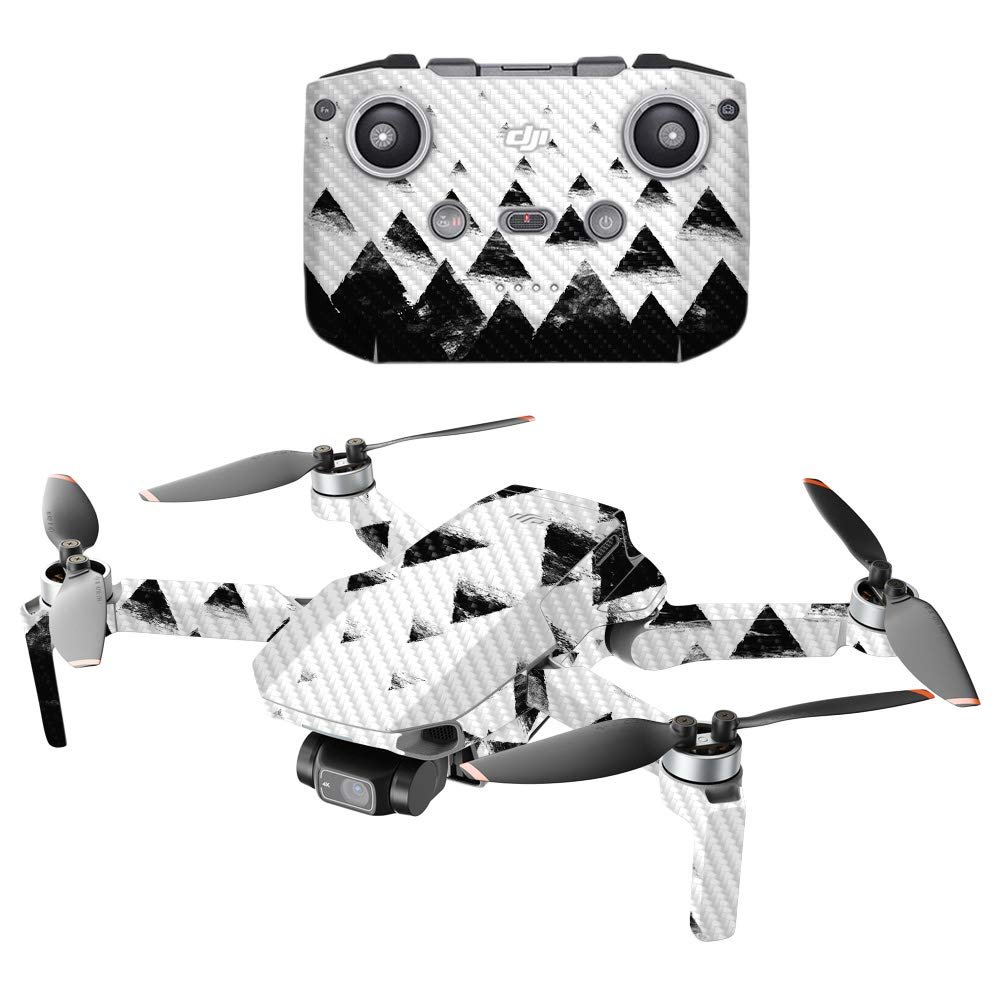 MightySkins Carbon Fiber Compatible with DJI Mini 2 Portable Drone - Black Hills | Protective, Durable Textured Carbon Fiber Finish | Easy to Apply and Change Styles | Made in The USA