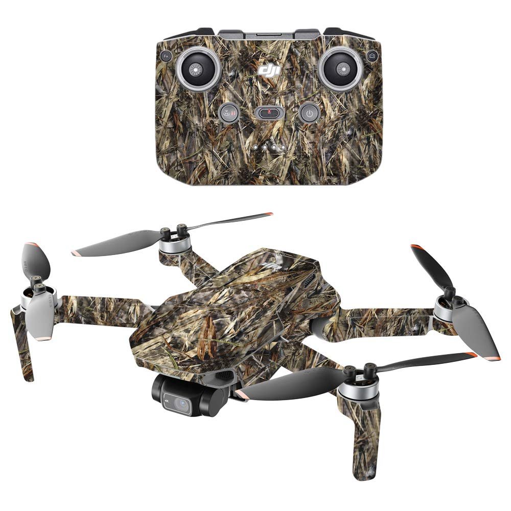 MightySkins Carbon Fiber Compatible with DJI Mini 2 Portable Drone - DRT | Protective, Durable Textured Carbon Fiber Finish | Easy to Apply, Remove, and Change Styles | Made in The USA