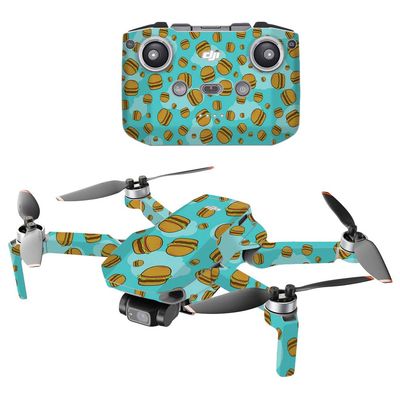 MightySkins Compatible with DJI Mini 2 Portable Drone - Burger Heaven | Protective, Durable, and Unique Vinyl Decal wrap Cover | Easy to Apply, Remove, and Change Styles | Made in The USA