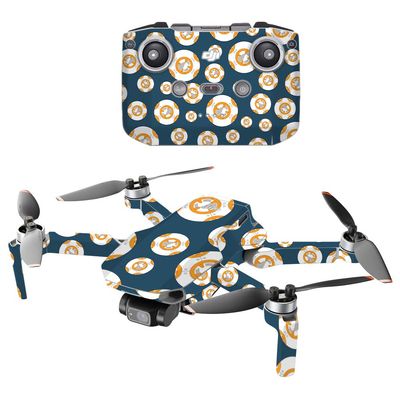 MightySkins Compatible with DJI Mini 2 Portable Drone - Mini Galaxy Bots | Protective, Durable, and Unique Vinyl Decal wrap Cover | Easy to Apply, Remove, and Change Styles | Made in The USA