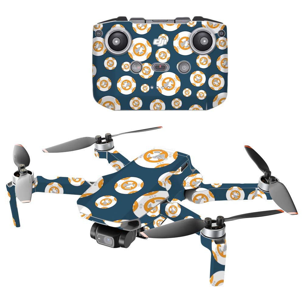 MightySkins Compatible with DJI Mini 2 Portable Drone - Mini Galaxy Bots | Protective, Durable, and Unique Vinyl Decal wrap Cover | Easy to Apply, Remove, and Change Styles | Made in The USA