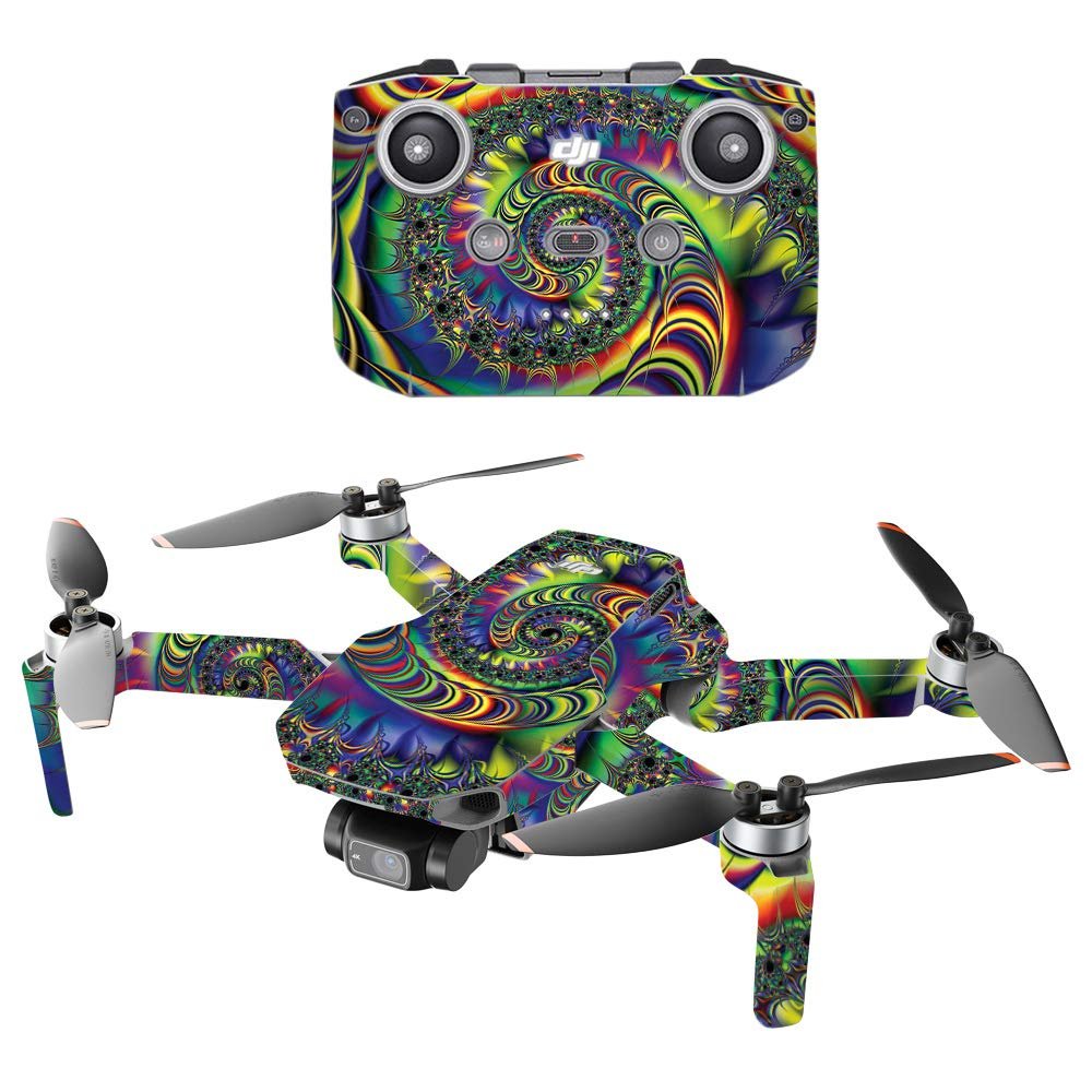 MightySkins Compatible with DJI Mini 2 Portable Drone - Acid | Protective, Durable, and Unique Vinyl Decal wrap Cover | Easy to Apply, Remove, and Change Styles | Made in The USA