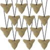 ArtCreativity Prehistoric Shark Tooth Necklaces - Set of 12 Fake Shark Tooth Necklaces with Realistic Aged Look, Cool Shark & Dinosaur Party Favors for Kids, Boys & Girls view 1