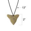 ArtCreativity Prehistoric Shark Tooth Necklaces - Set of 12 Fake Shark Tooth Necklaces with Realistic Aged Look, Cool Shark & Dinosaur Party Favors for Kids, Boys & Girls view 3