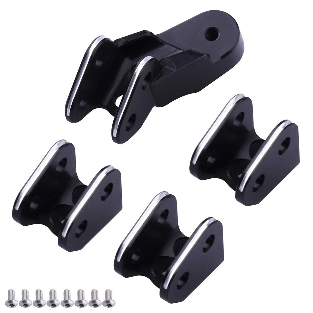 Hobbypark Aluminum Lower Link Mount Set for Axle Compatible with Redcat Gen8 Upgrades, Replacement of RER11337 RER11414 (Black)