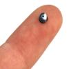 Teak Tuning Bubble Bushings Pro Duro Series in Black and White Swirl - Medium (71A) - Custom Molded Fingerboard Tuning view 2