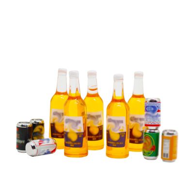 1:12 Scale 11 Pcs Miniature Beer Bottles and Beer Cans Mini House Drink Accessories for Fairy Garden Pub Bar Decoration Dollhouse Beer Glass Model