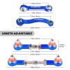 Hobbypark Metal Turnbuckle Aluminum Camber Links Toe Links with Rod Ends Steering Linkage Set for Traxxas 1/18 LaTrax Teton Upgrades Desert Prerunner, Replace 7636 (Navy Blue) view 2