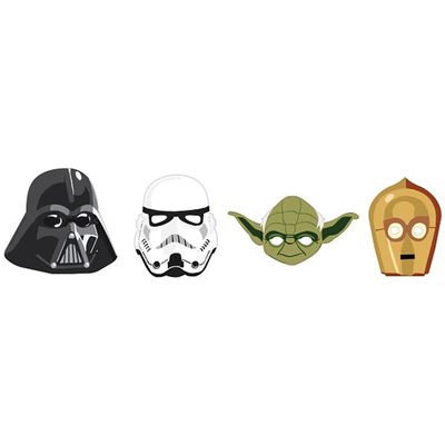 Star Wars Galaxy of Adventures Paper Masks - 8.6" x 9.7" (8 Count) - Perfect for Birthdays and Special Events