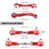 Hobbypark Metal Turnbuckle Aluminum Camber Links Toe Links with Rod Ends Steering Linkage Set for Traxxas 1/18 LaTrax Teton Upgrades Desert Prerunner, Replace 7636 (Red) view 2