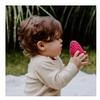Pebble Fair Trade Handmade Crochet Cotton Friendly Watermelon Baby Rattle view 2
