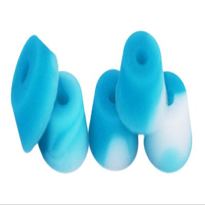 Teak Tuning Bubble Bushings Pro Duro Series in Teal and White Swirl - Loose (61A) - Custom Molded Fingerboard Tuning