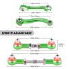 Hobbypark Metal Turnbuckle Aluminum Camber Links Toe Links with Rod Ends Steering Linkage Set for Traxxas 1/18 LaTrax Teton Upgrades Desert Prerunner, Replace 7636 (Green) view 2
