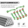 Hobbypark Metal Turnbuckle Aluminum Camber Links Toe Links with Rod Ends Steering Linkage Set for Traxxas 1/18 LaTrax Teton Upgrades Desert Prerunner, Replace 7636 (Green) view 4