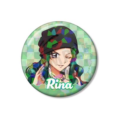 Anime "Pitchi Pitch" illustrated by Rina Hoin Y2K Fashion Version 3.0 inches (76 mm) Hologram Tin Badge
