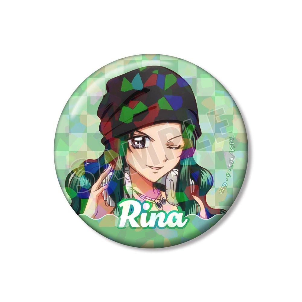 Anime "Pitchi Pitch" illustrated by Rina Hoin Y2K Fashion Version 3.0 inches (76 mm) Hologram Tin Badge