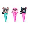 COCO Surprise Neon (Random 3 Pack) by ZURU Randomly Assorted Surprise Animal Plush Toys with Baby Collectible Pencil Topper Character Toy in Cone Mystery 3 Pack view 3