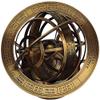 Castle Instruments Antique Brass 11" Armillary Sphere Globe Astrolabe Zodiac Engraved Celestial Globe Wooden Base view 2