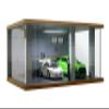 1:24 Scale Die-Cast Car Garage Display Case with Transparent Acrylic Cover and LED Lighting for 3 Parking Spaces (2A) view 1