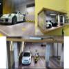 1:24 Scale Die-Cast Car Garage Display Case with Transparent Acrylic Cover and LED Lighting for 3 Parking Spaces (2A) view 4