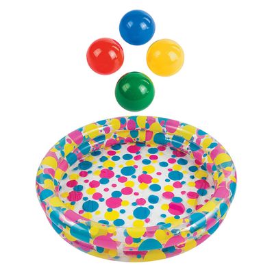 Fun Express Ball Pit Kit - Colorful Toy Balls for Kids - Perfect for Playtime, Parties, and Indoor/Outdoor Fun - Safe & Durable - 201 Pieces