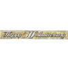 Metallic 50th Anniversary Fringe Banner - Party Decor - 1 Piece view 2