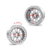 4Pcs Aluminum 1.9" Beadlock Wheel Rims for 1/10 RC TRX-4 SCX10 CC01 F350 D90 90034 Crawler Car (Silver) view 4