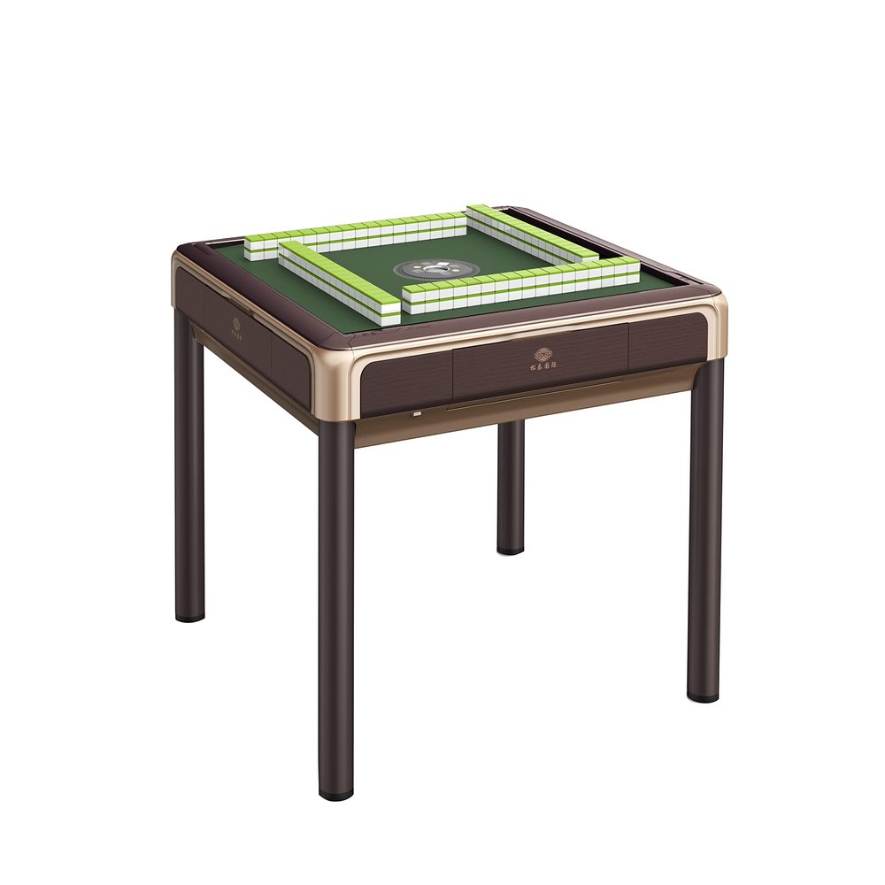 Automatic Mahjong Table4-Legs Dining Table Style with 44mmTiles Hard Tabletop Cover Included