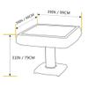 Automatic Mahjong Table Pedestal Folding Style with 44mm Large Tiles view 4