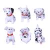 6 Pcs Cute Mini Animals Dog Miniature Figurines Dalmatian Cake Cupcake Toppers Fairy Garden Miniature Moss Landscape DIY Terrarium Crafts Ornament for Kids Craft Playset Fun Office Home Decor view 1