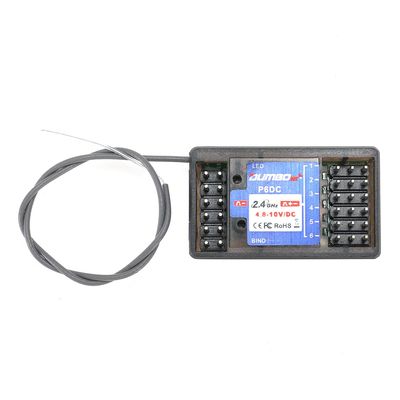 DUMBORC P6DC RC Receiver with Linkage Simulation Light System for Dumborc X4/X6/X6PM/X10P-350/DDF-350 RC Transmitter