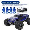 Hobbypark Aluminum 17mm Hex Hubs and Nuts (Splined) & Wheel Wrench for E-Revo/Revo 3.3 / E-Maxx/Summit/T-Maxx/Slayer Pro 4X4 RC Cars Trucks (Navy Blue Hubs) view 3