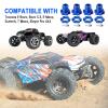 Hobbypark Aluminum 17mm Hex Hubs and Nuts (Splined) & Wheel Wrench for E-Revo/Revo 3.3 / E-Maxx/Summit/T-Maxx/Slayer Pro 4X4 RC Cars Trucks (Navy Blue Hubs) view 4