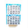 United Novelty 2 on Square Face Bingo Paper Game Cards- Pack of 750 Sheets- Color Blue Border view 1