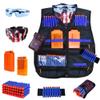 Kids Tactical Vest Kit for Nerf Guns N-Strike Elite Series with 40 Bullets Refill Darts, 2 Reload Clips, Dart Pouch, Tactical Masks, Hand Wrist Band and Protective Glasses Nerf Vest for Boys view 1