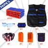 Kids Tactical Vest Kit for Nerf Guns N-Strike Elite Series with 40 Bullets Refill Darts, 2 Reload Clips, Dart Pouch, Tactical Masks, Hand Wrist Band and Protective Glasses Nerf Vest for Boys view 2