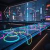Fun Express - Value Swizzle Glow Necklace Assort 50 pc - Jewelry - Glow - Glow Necklaces - 50 Pieces view 4