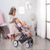 Quinny Twin Toy Pretend Play Pushchair for Dolls and Baby Dolls in Light Pink view 4