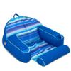 Big Joe Lazy Lounger No Inflation Needed Pool Float with Headrest and Footrest, Blurred Blue Double Sided Mesh, Quick Draining Fabric, 3.5 feet Lounger view 1