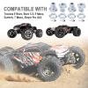 Hobbypark Aluminum 17mm Hex Hubs and Nuts (Splined) & Wheel Wrench for E-Revo/Revo 3.3 / E-Maxx/Summit/T-Maxx/Slayer Pro 4X4 RC Cars Trucks (Silver Hubs) view 4