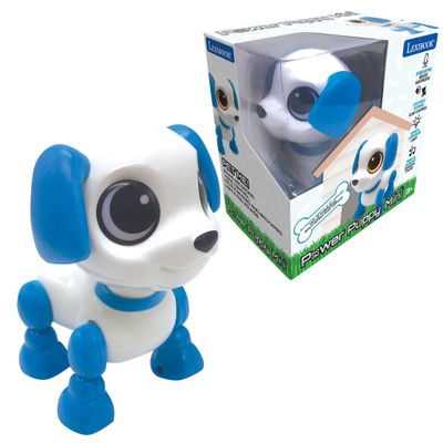 LEXiBOOK Power Puppy - Mini - My Little Robot Dog - Robot Dog with Sounds, Music, Light Effects, Voice Repeat and Sound Reaction, Toy for Boys and Girls - ROB02DOG