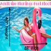 GiftExpress 48" Inflatable Flamingo Pool Float, Swim Party Toys, Fun Beach Floaties, Summer Pool Lilo Lounger for Adults & Kids, Pool Party Favor (2) view 3